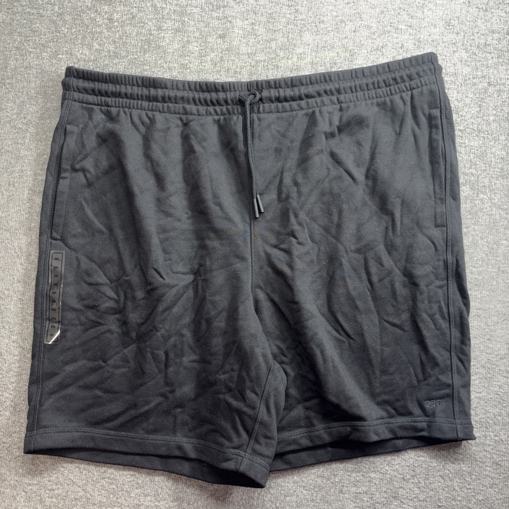 DSG Men's Shorts Black French Terry Athletic Fit 8 Inch Inseam Size XXL